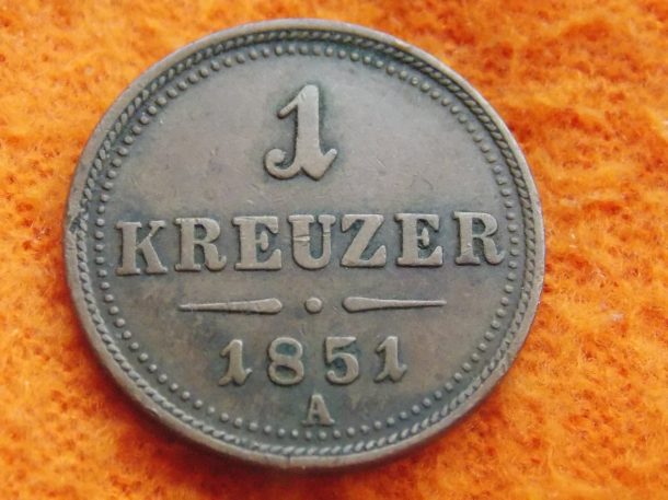 1 krajciarek 1851 A