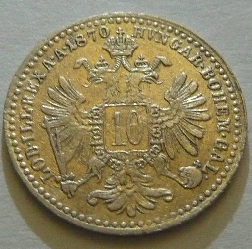 10 KREUZER 1870