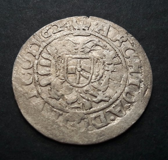 Lesní nález 3 Krejcar 1624 Ferdinand II