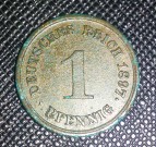 1 pfennig 1897 E