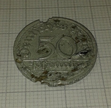 50 Pfennig z lesa