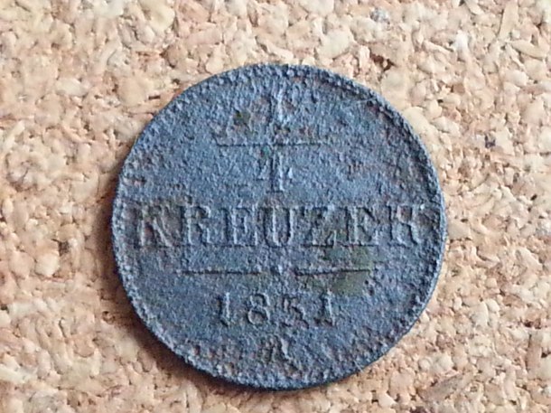 1/4 kreuzer 1851 A