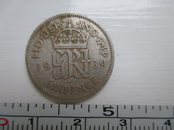 George VI, 6 pence