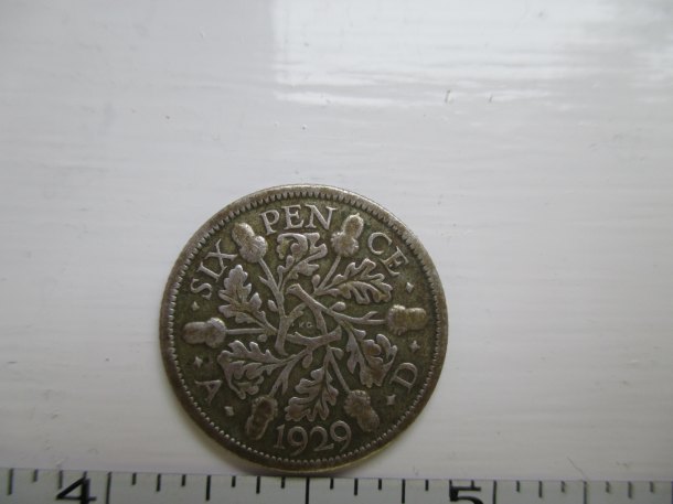 George V, 6 pence