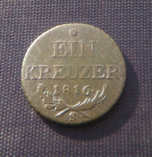 Ein Kreuzer 1816 S