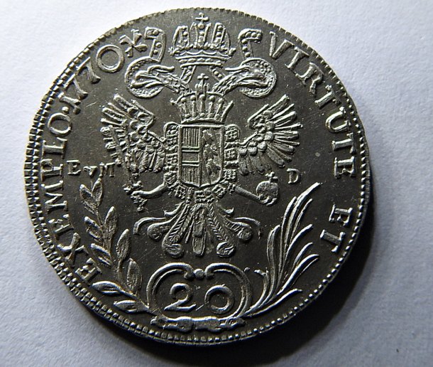 20 Kreuzer Josef II striebro