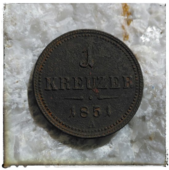 1 kreuzer 1851