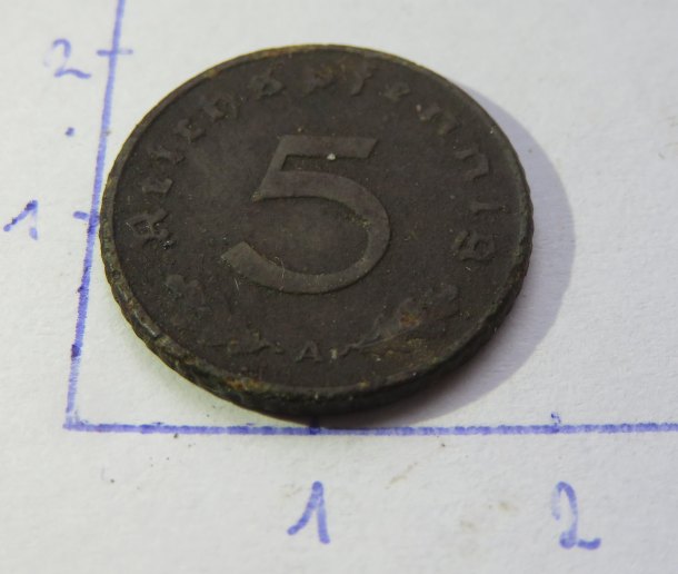 5 pfennig lesní