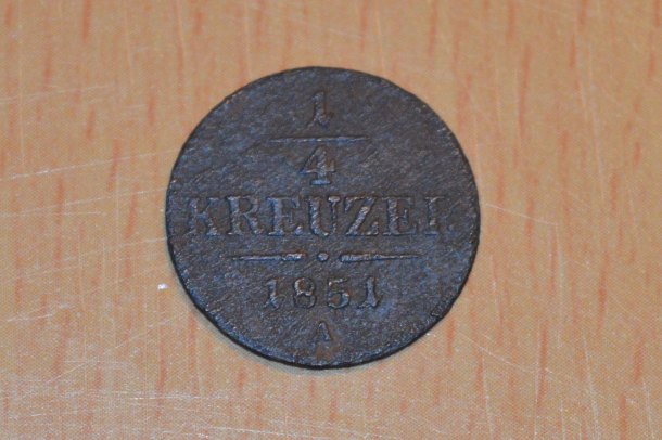 1/4 Krejcar 1851 A