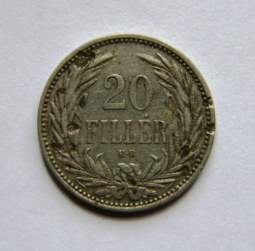 20 fillér 1893