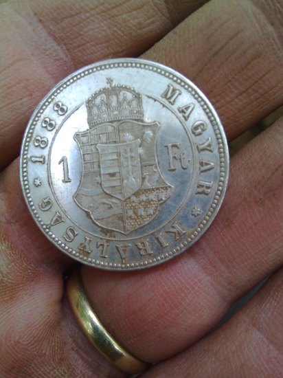 Ag : 1 Forint 1888  KB