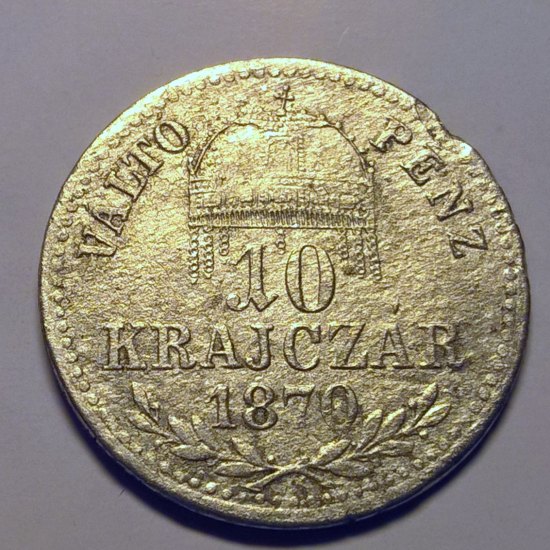 10 Krajczar 1870 KB