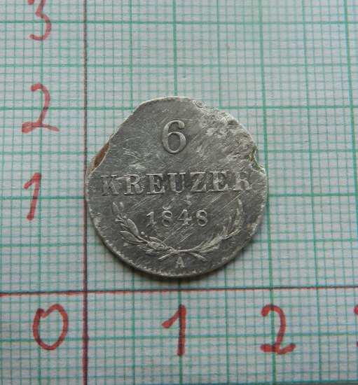 6 KREUZER 1848