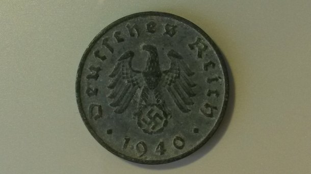 Německá mince (rok 1940) 10 pfennig