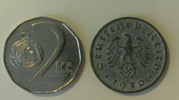 Německá mince (rok 1940) 10 pfennig