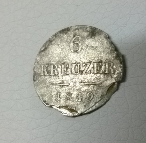 6 kreuzer 1849C