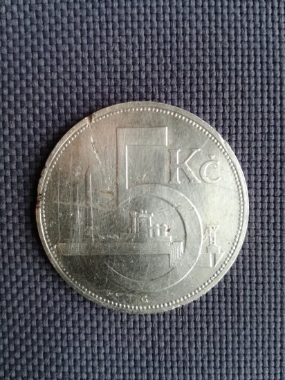 5 Kč 1932 Ag