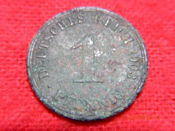 1 deutsches reich pfennig 1903