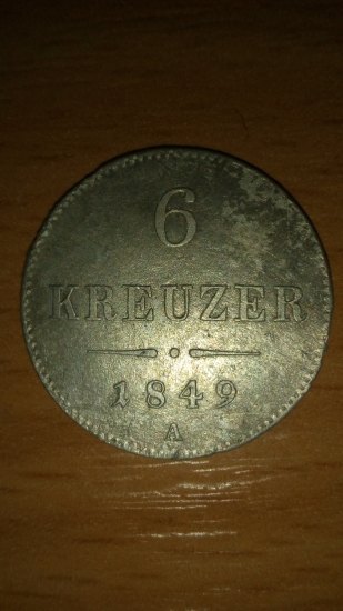 6 Krejcar 1849 A