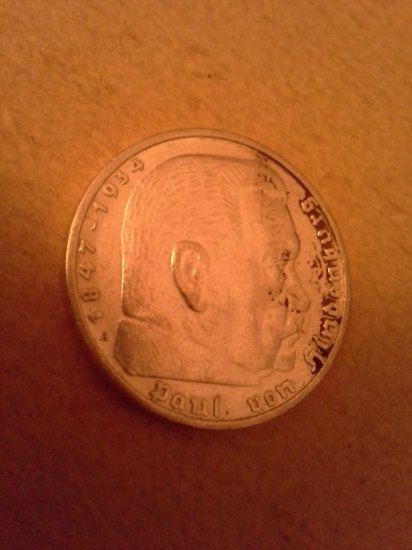 Ag 5 Reichsmark 1936