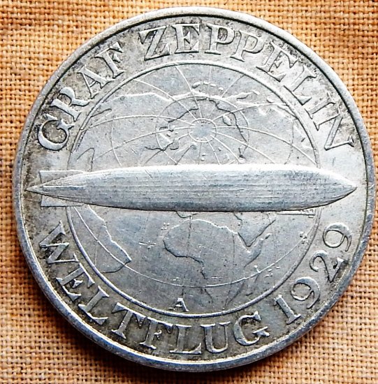 GRAF ZEPPELIN WELTFLUG 1929, 3 REICHSMARK 1930