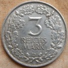 3 REICHSMARK RHEINLANDENFEIER 1925