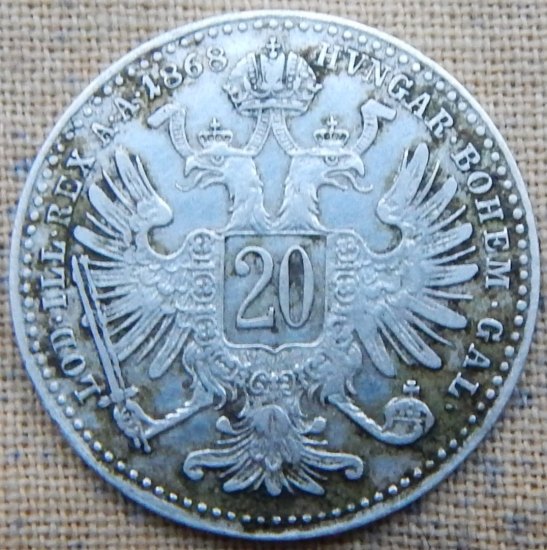 20 KREUZER 1868