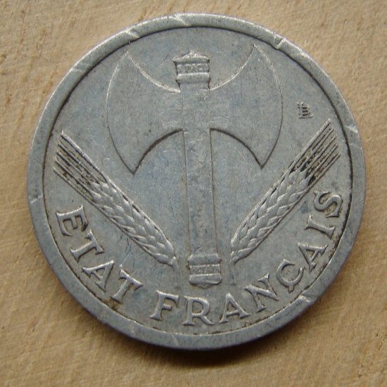 Francie 1 franc 1942