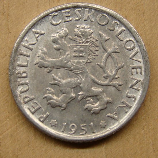 1 koruna 1951