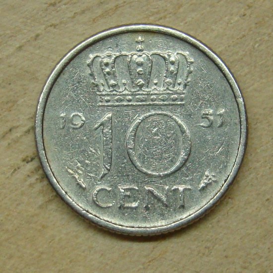 10 cent 1951 Nizozemí