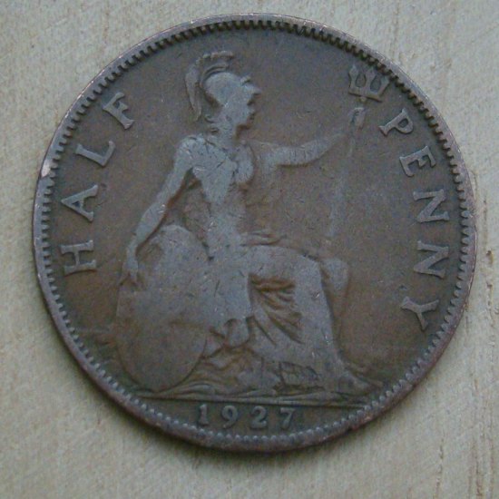 1/2 penny 1927