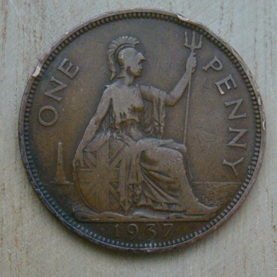 1 penny 1937