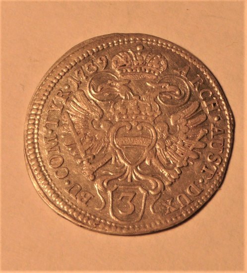 3 KREJCAR - GROŠ 1739