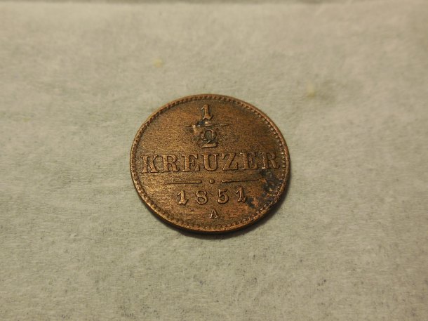 1/2 kreuzer 1851