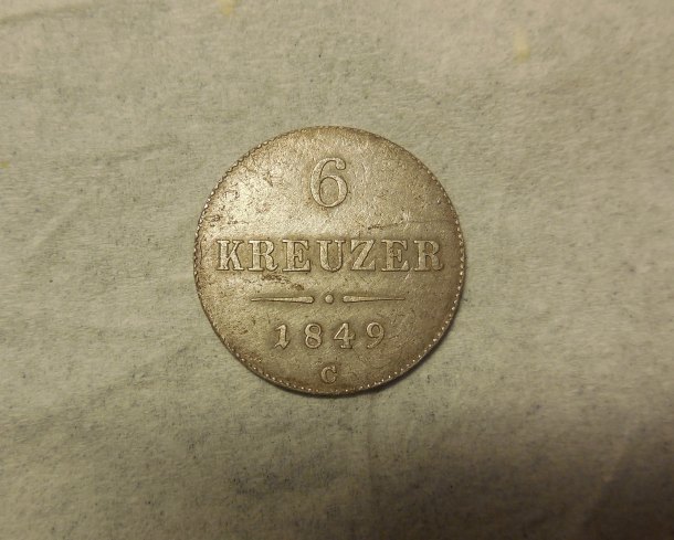 6 Kreuzer 1849