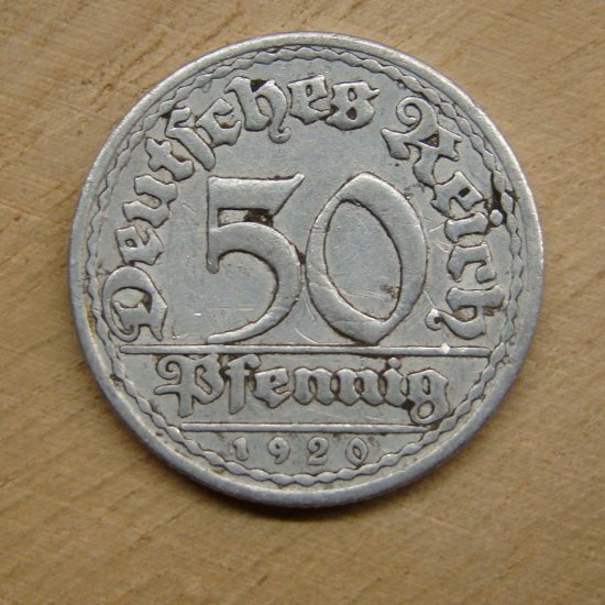 50 pfennig 1920