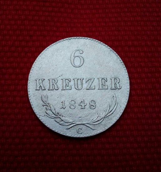 6 krejcar 1848 C