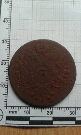 3 krejcac 1800 C (docela velky kolo)