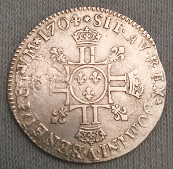 Louis XIV 1/2 Ecu (1704)