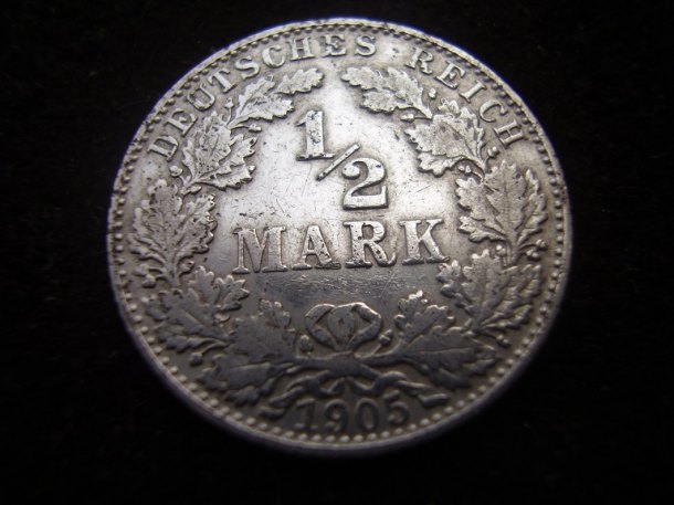 1/2 mark 1905 D