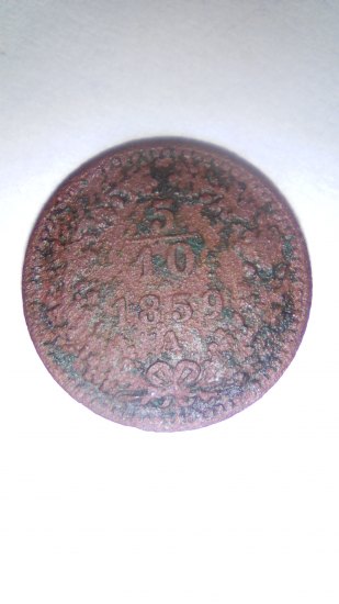 5/10 Kreuzer 1859 A Vídeň