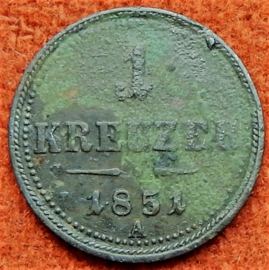 1 KREUZER 1851 A