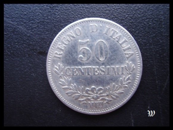 ►50 centisimi 1866◄