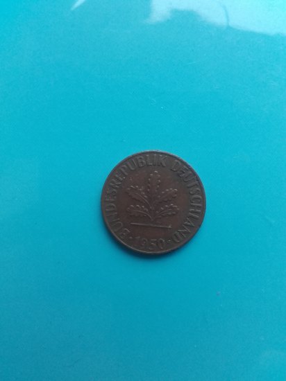 1 pfennig D 1950