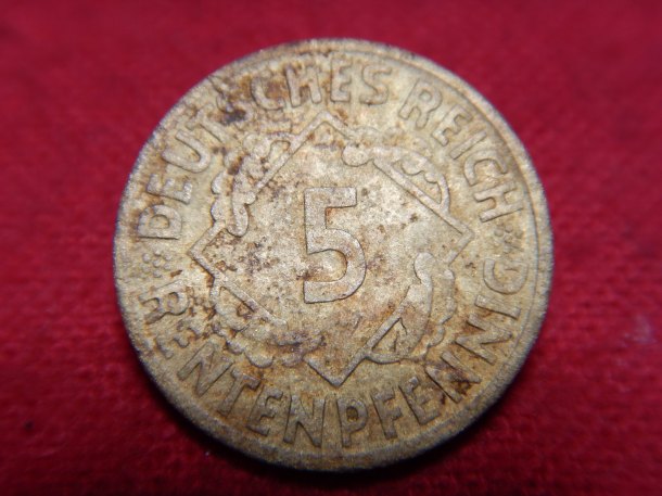 5 rentenpfennig 1924 J