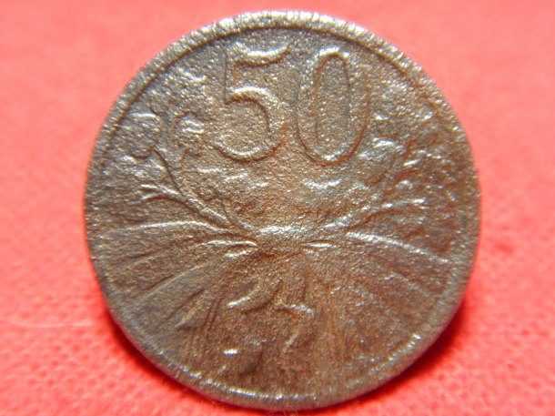 50 haléřů 1922