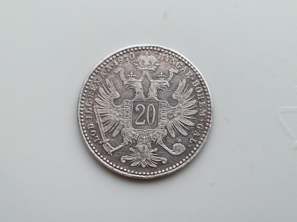 20ti krejcar, František Josef I. 1870