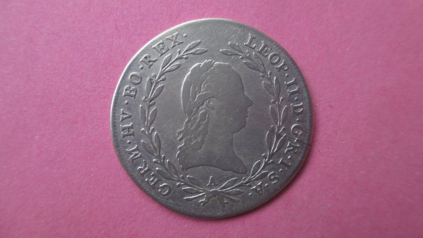 Stříbrňák Leopold II 1791