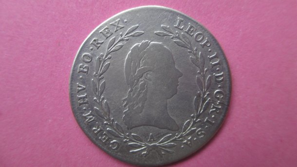 Stříbrňák Leopold II 1791