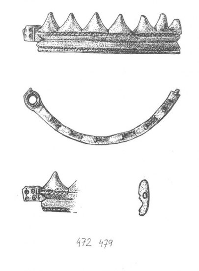 Bronzová ozdoba Kronenhalsring